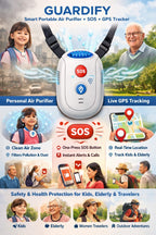 GUARDIFY Smart Portable Air Purifier + SOS + GPS Tracker